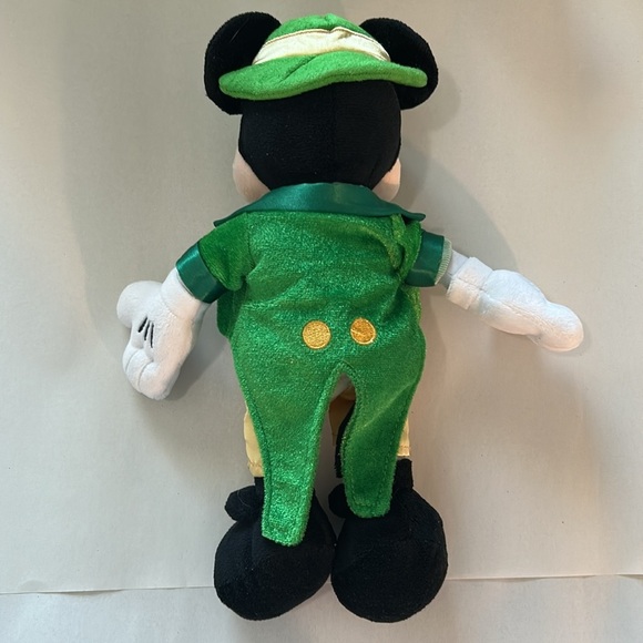 EUC Mickey Mouse authentic Disney plush in St Patrick's Day or leprechaun style - Picture 4 of 10